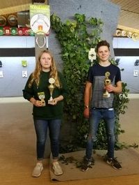 Vereinspokal 2018 an Lenja Richter und Luca Welzin